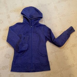 Lululemon blue zipper hoodie sweatshirt size 6